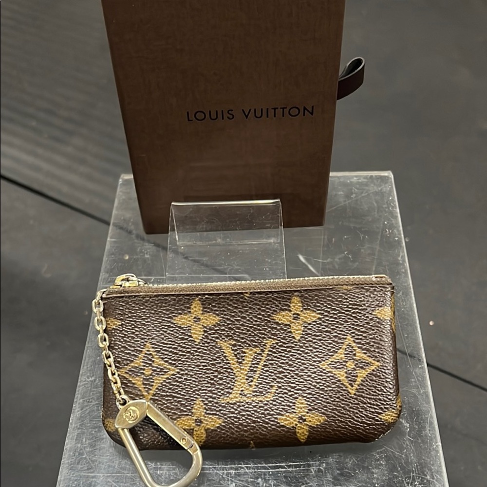 Louis Vuitton Brown Monogram Key Pouch